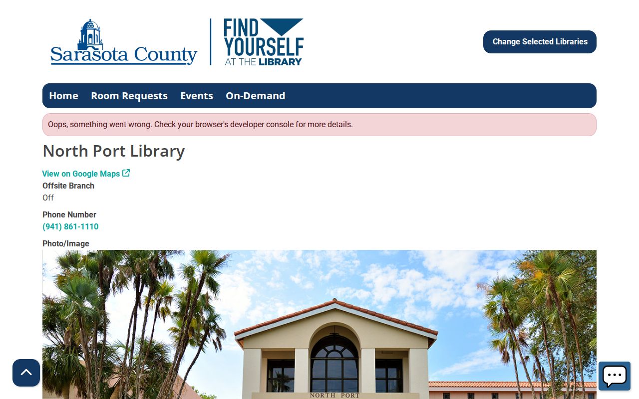 North Port city directory library branch and reference services