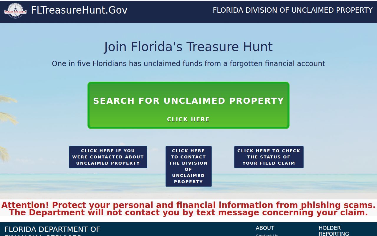 North Port neighbors Florida unclaimed property search