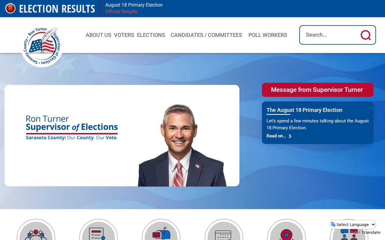 Sarasota County elections services used for North Port ZIP code research